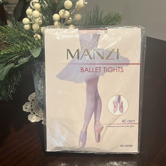NIP Manzi Convertible Ballet Tights in Pink, 3 Pack, 40 Den #524 Size 7-10 - Picture 1 of 10